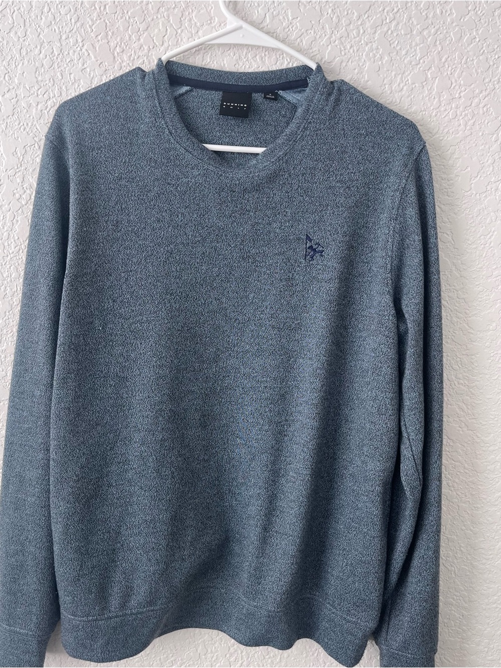 Dunning Golf Men's Heathered Slate Long Sleeve Crew